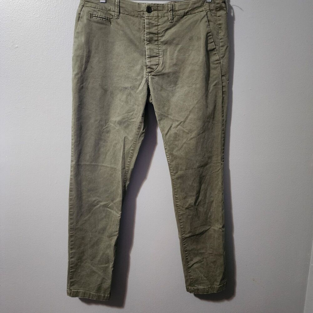 Jack & Jones Skim Fit Pants 36x32 Green Mens
